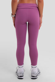 Soft active Foldover Legging rose purple