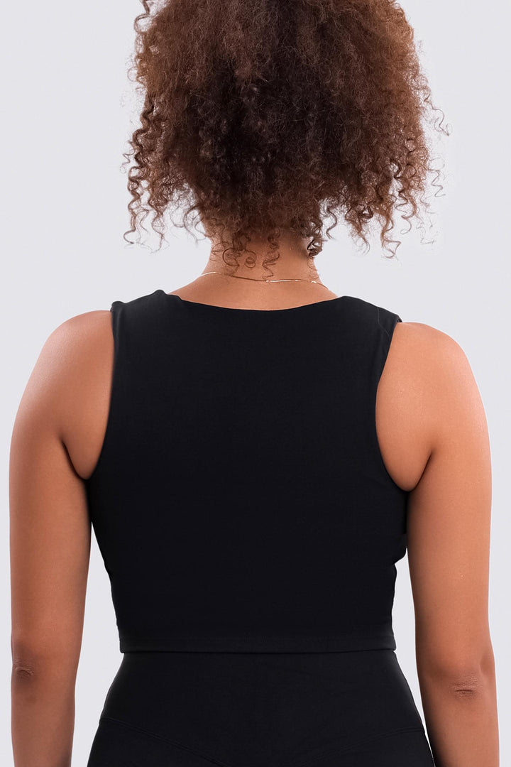 Action Training Crop Top Black