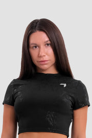 Camouflage Energy Crop Tee Black