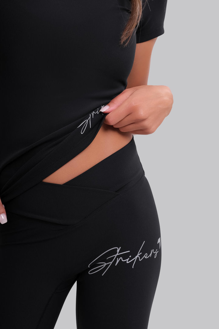 Classic ripped Leggings Black