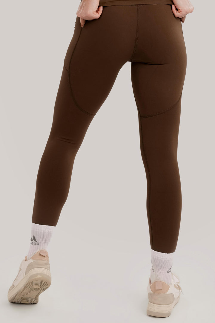 Vital Soft Activate Pocket Leggings Brown