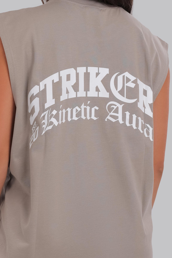 Aura Flex Long Sleeveless Shirt Beige