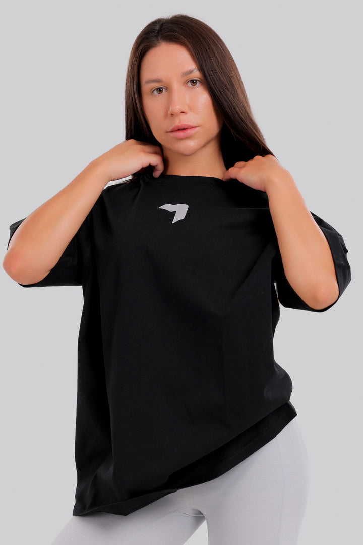 Aura Flex Oversize Kinetic T-Shirt Black