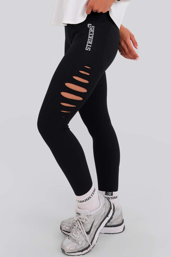 Energy Ripped Scrunch Leggings Black