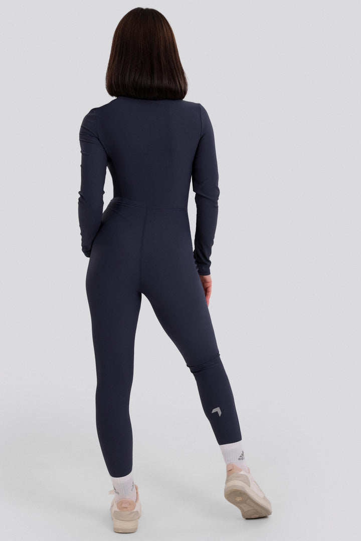 Activate Long Sleeve Jumpsuit Navy