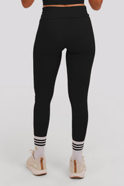 Chill Foldover Leggings Black