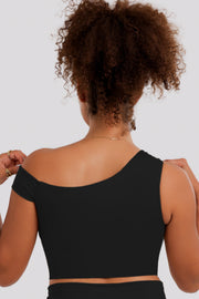 Chill Off Shoulder Top Black