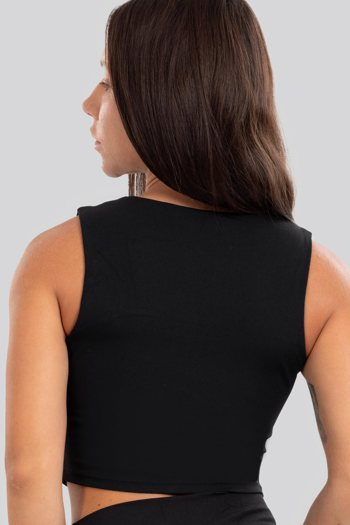 Soft Action-training Crop Top Black
